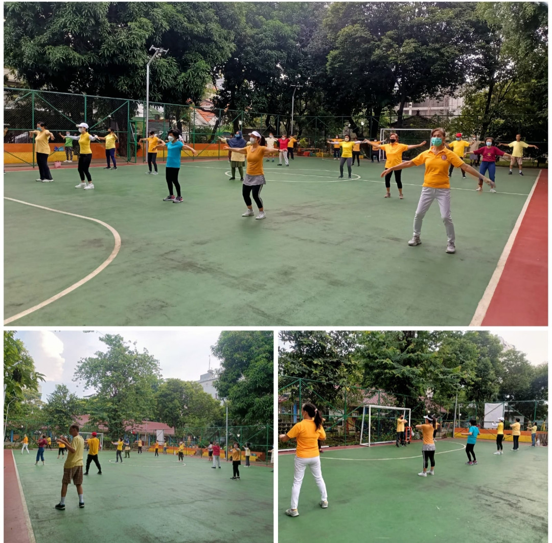 Senam tera kelurahan Cideng