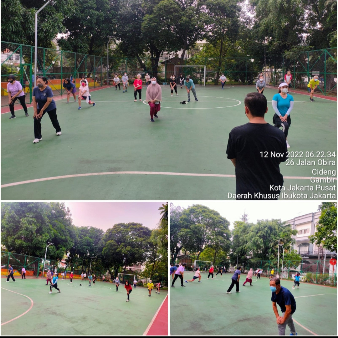 Senam tera kelurahan Cideng