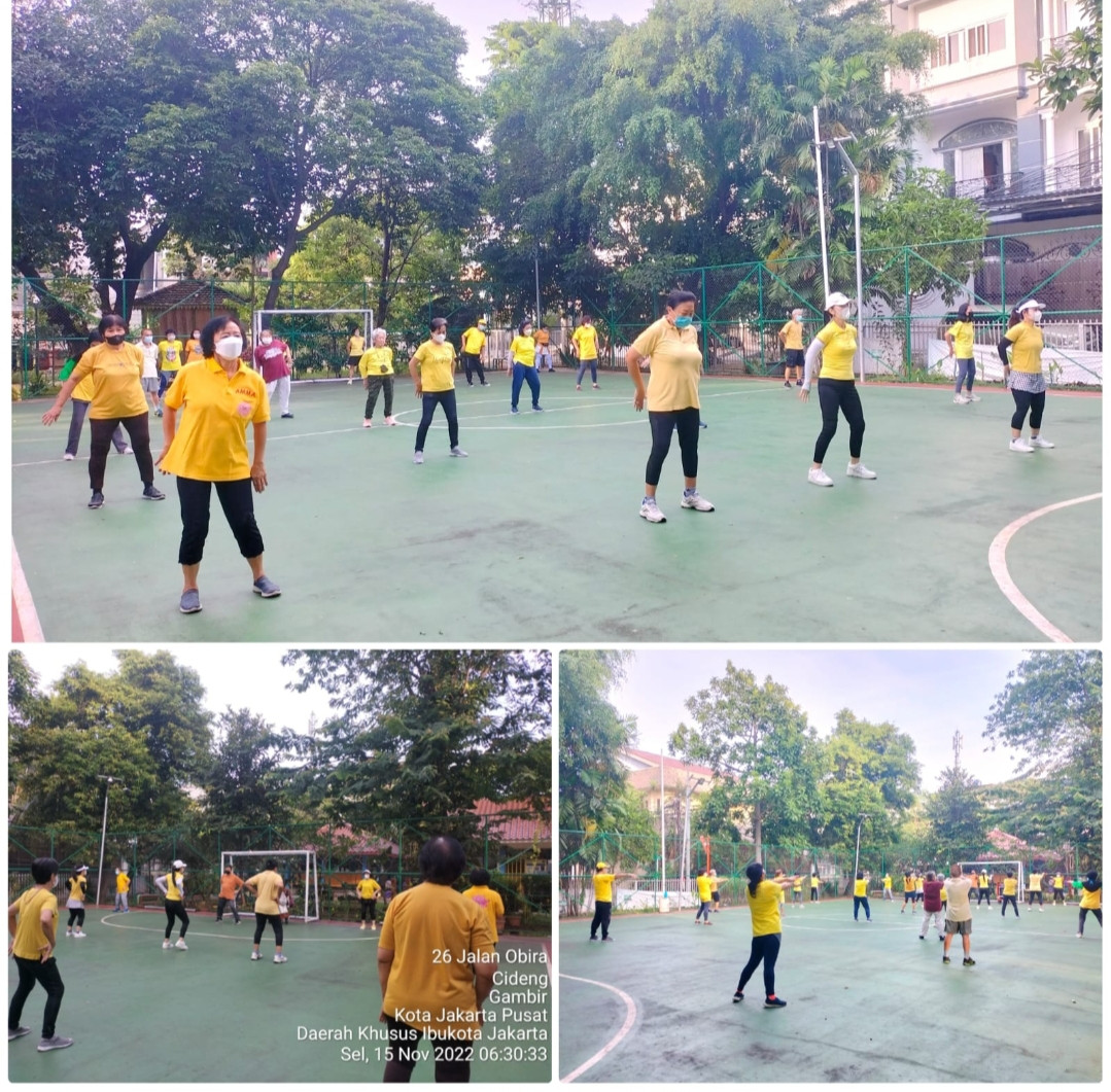 Senam tera kelurahan Cideng