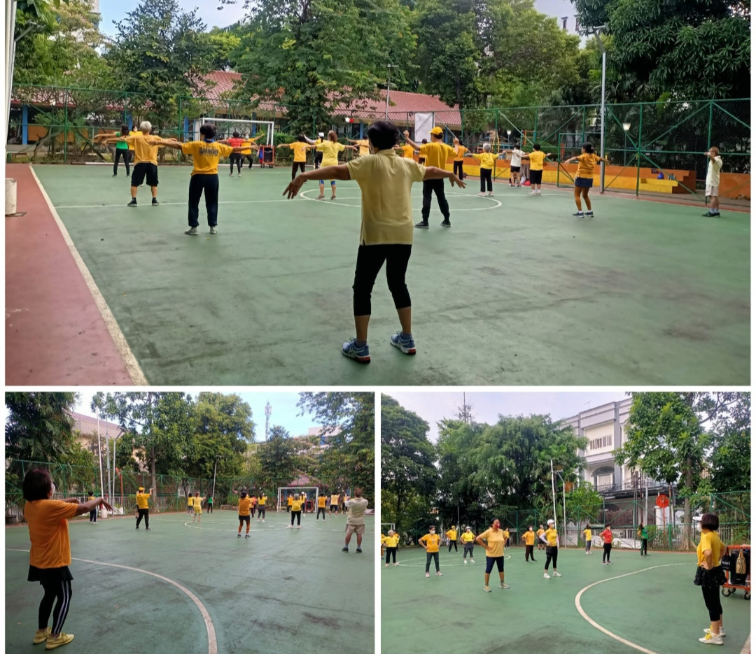 Senam tera kelurahan Cideng