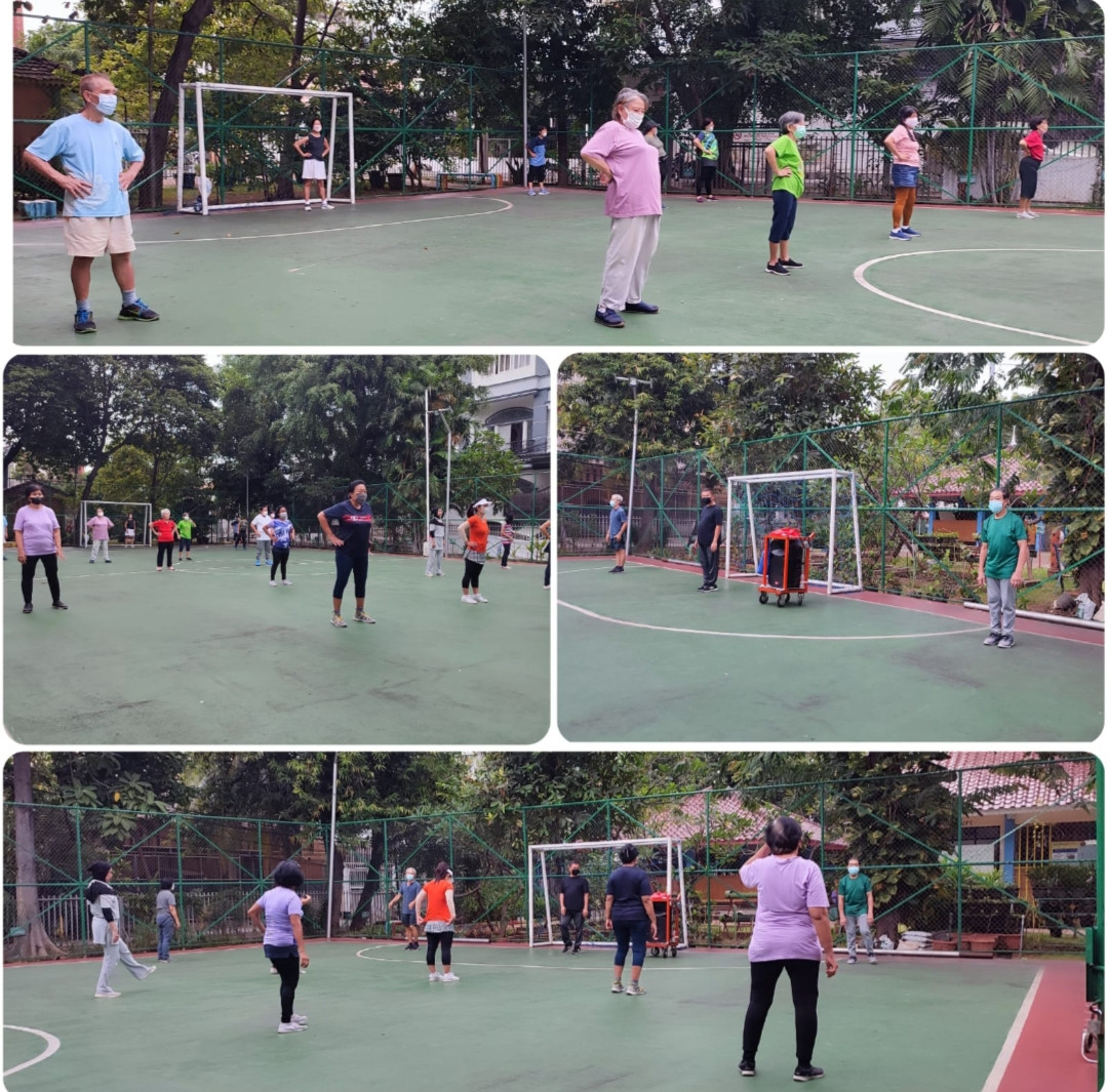 Senam tera kelurahan Cideng