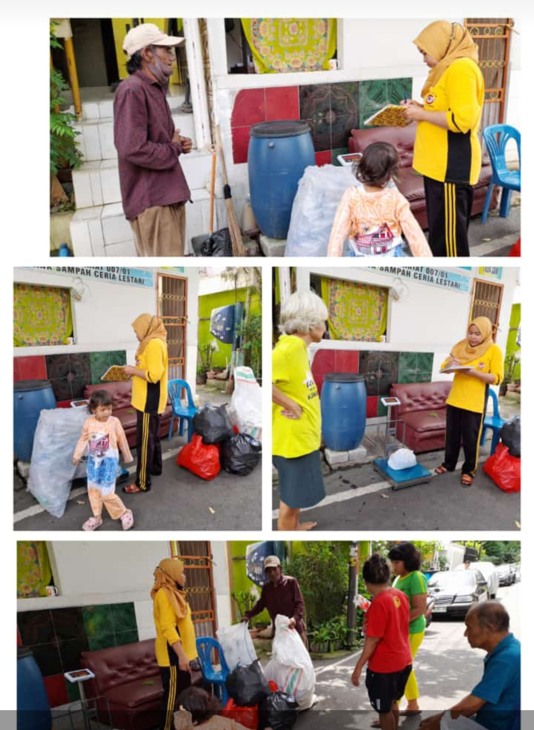Bank Sampah diwilayah Rw 01 Kelurahan Cideng