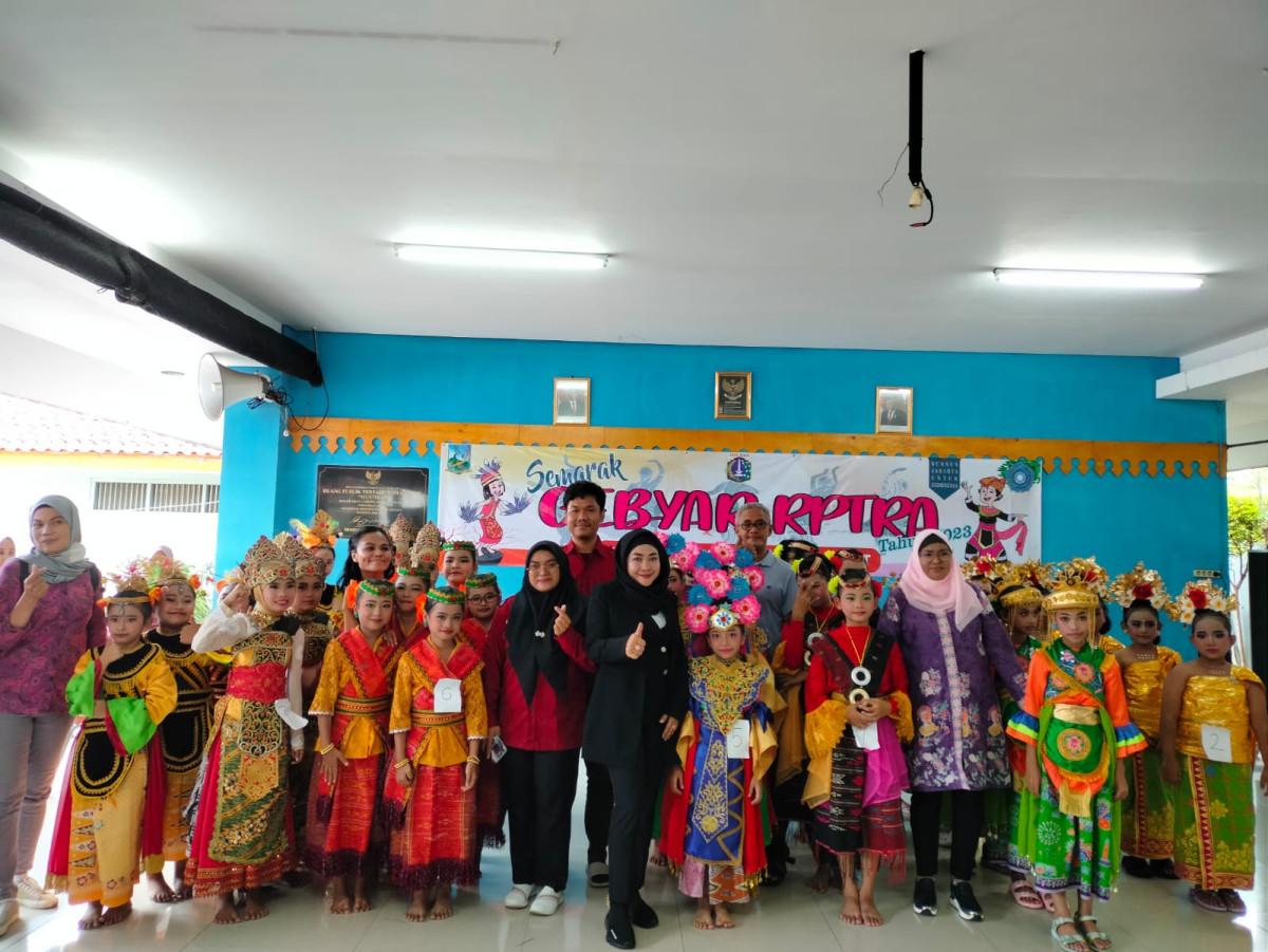 Lomba Menari Dalam Acara Semarak Gebyar RPTRA Kota Administrasi Jakarta Pusat Tahun 2023