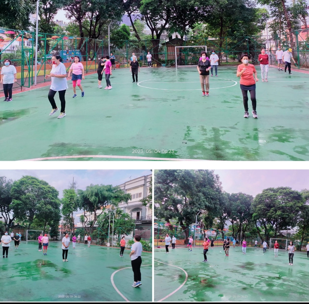 senam tera warga kelurahan Cideng