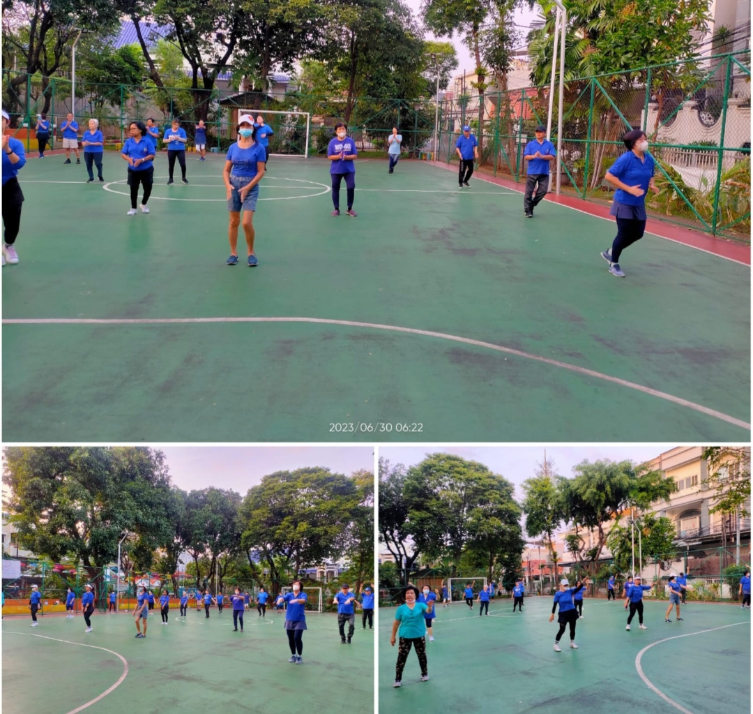 senam tera warga kelurahan Cideng