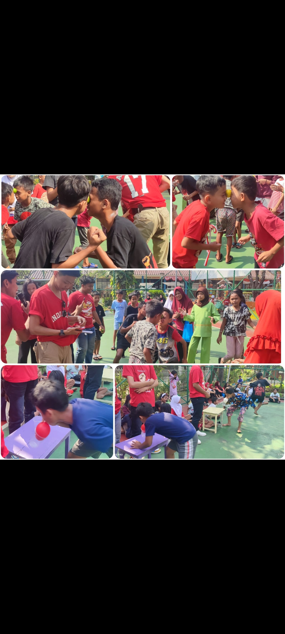 Lomba joged jeruk dan memindahkan gelas