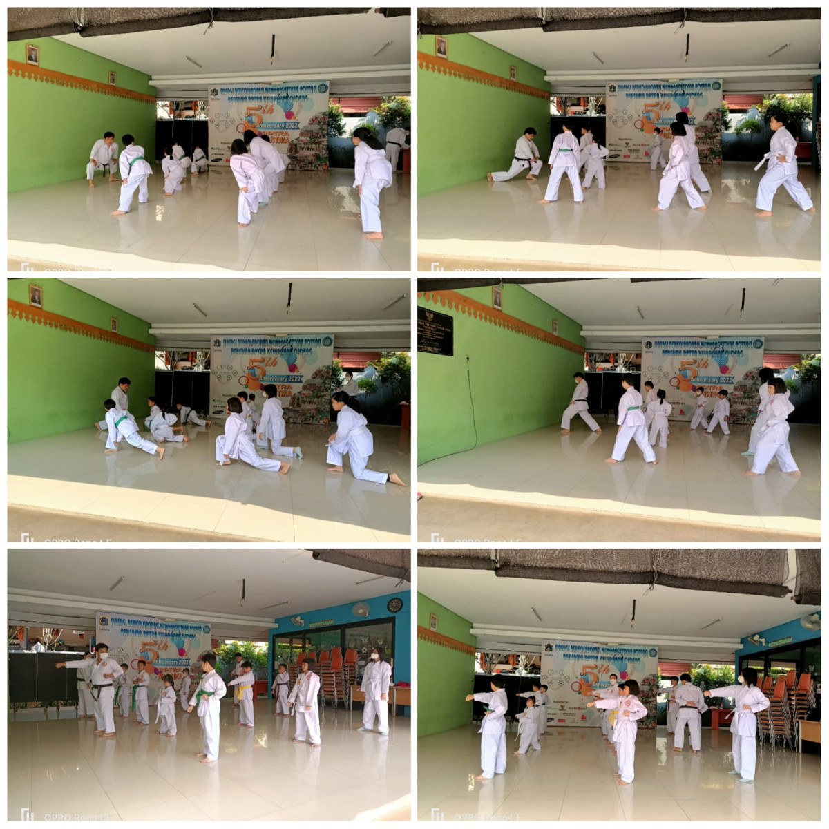 Pelatihan Karate dari "Gabdika Shitorukai" Dengan Pelatih/Senpai ( Conrad ) Sebanyak  13 orang di ruang serbaguna Rptra Mustika Cideng