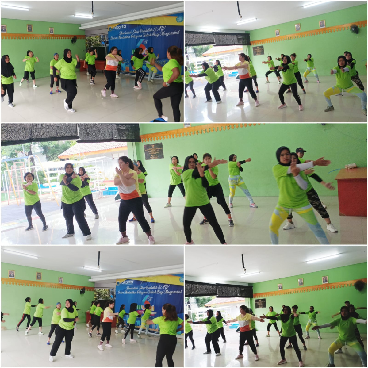 Pelatihan Senam dari Sudin Pora JP untuk Warga Kel. Cideng
