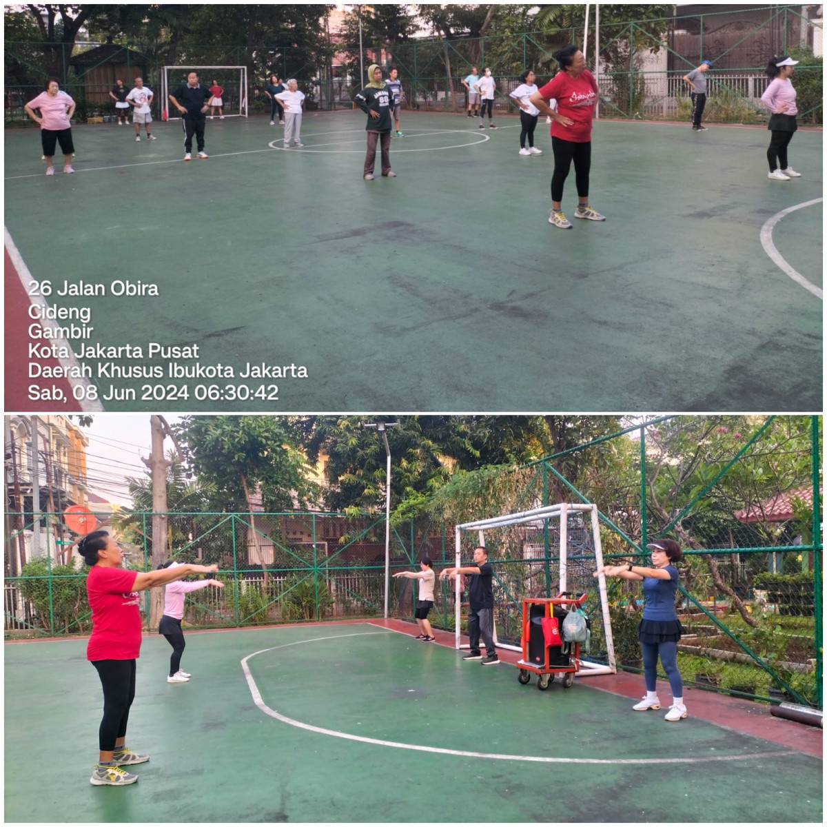 Senam Tera Warga Kel. Cideng