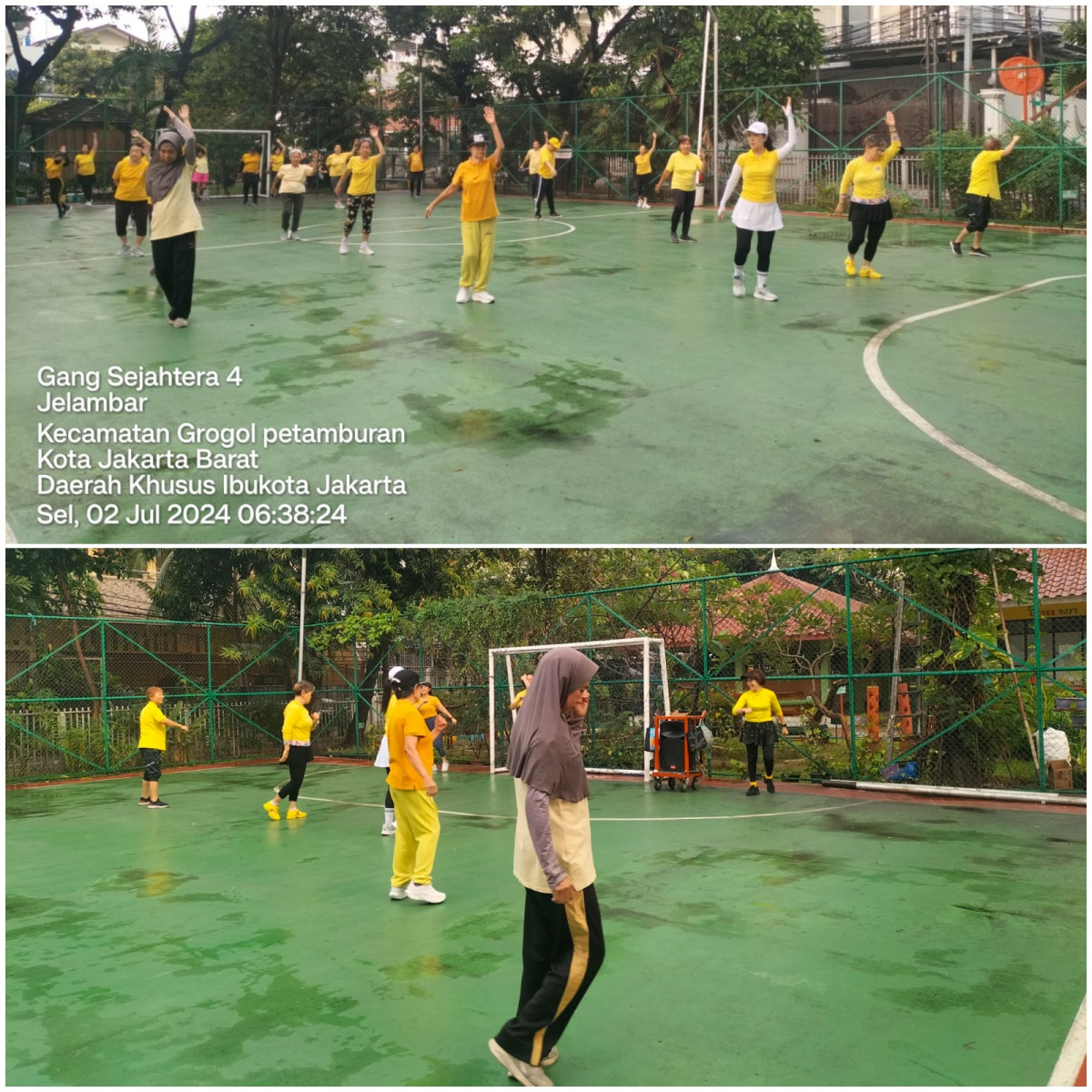 Senam Tera Warga Kel. Cideng