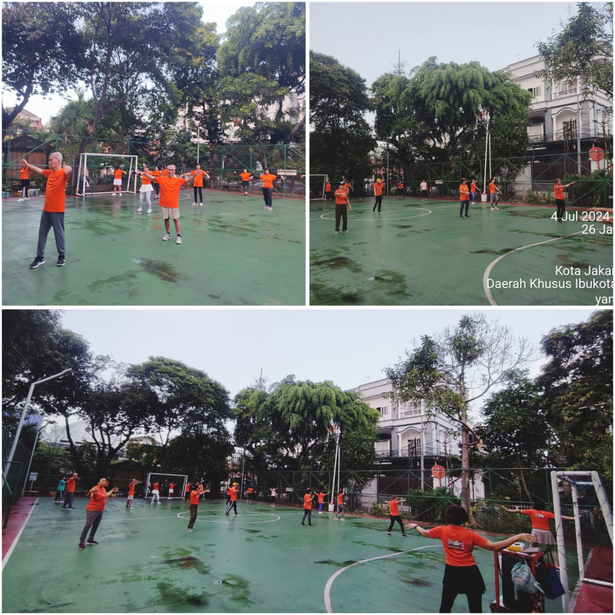 Senam Tera Warga Kel. Cideng