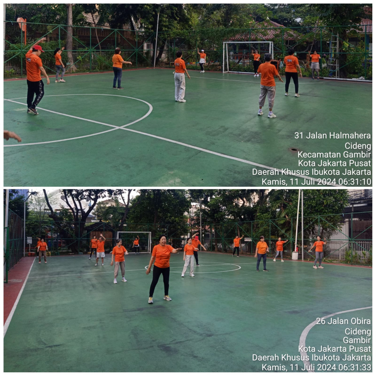 Senam Tera Warga Kel. Cideng