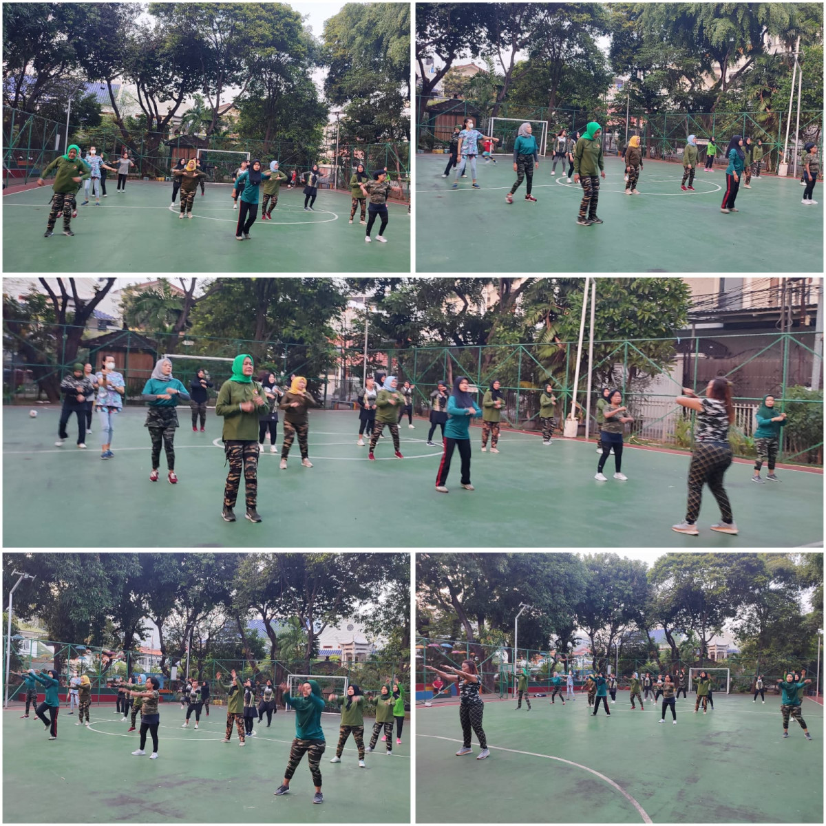 Senam Jantung Sehat oleh Warga Kelurahan Cideng