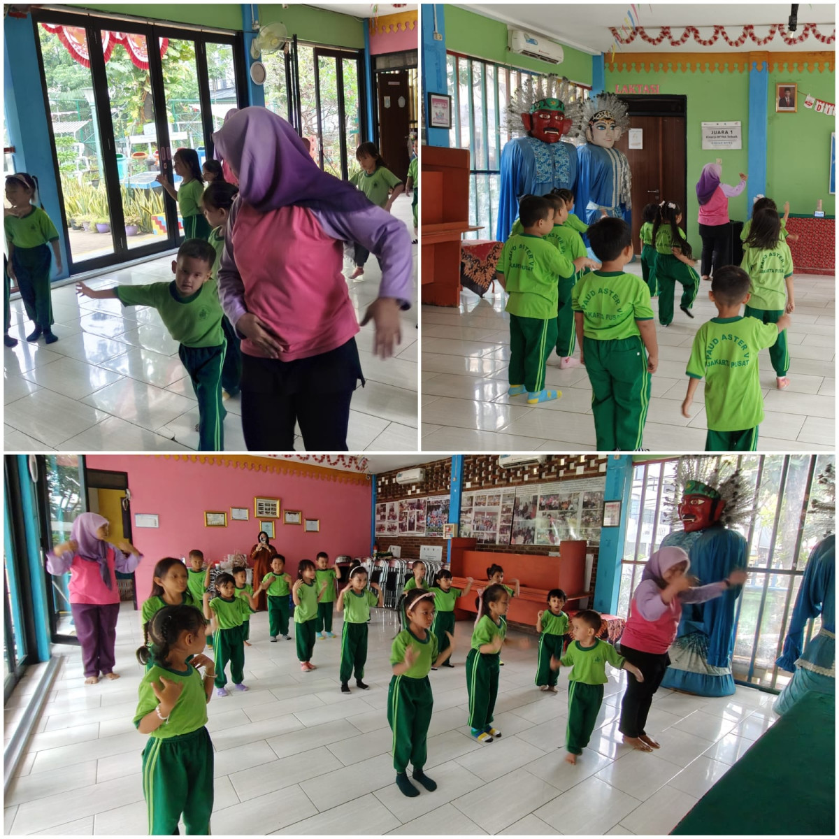 Kegiatan Olahraga Paud Aster V Kelurahan Cideng