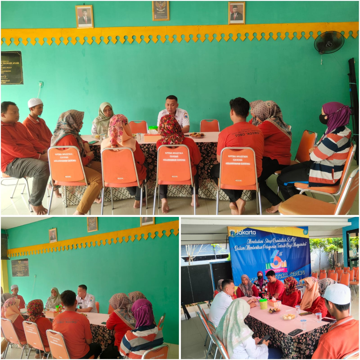 Rapat koordinasi pengurus dan pengelola RPTRA Kelurahan Cideng