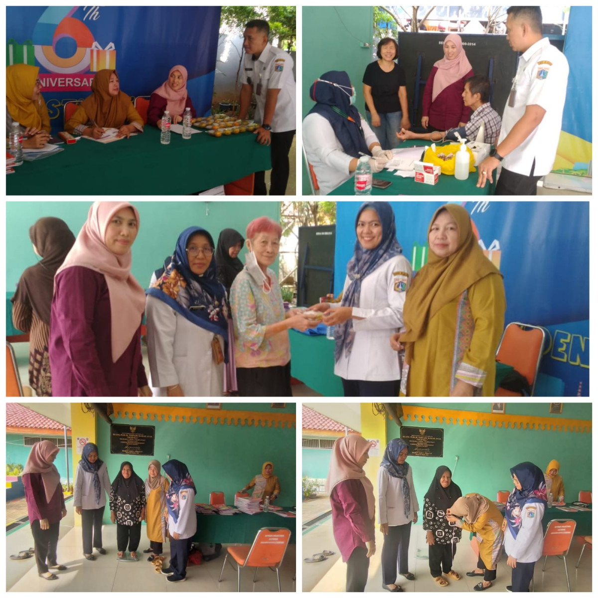 Kegiatan posbindu dan poslansia RW004 dan RW 011 Kel. Cideng