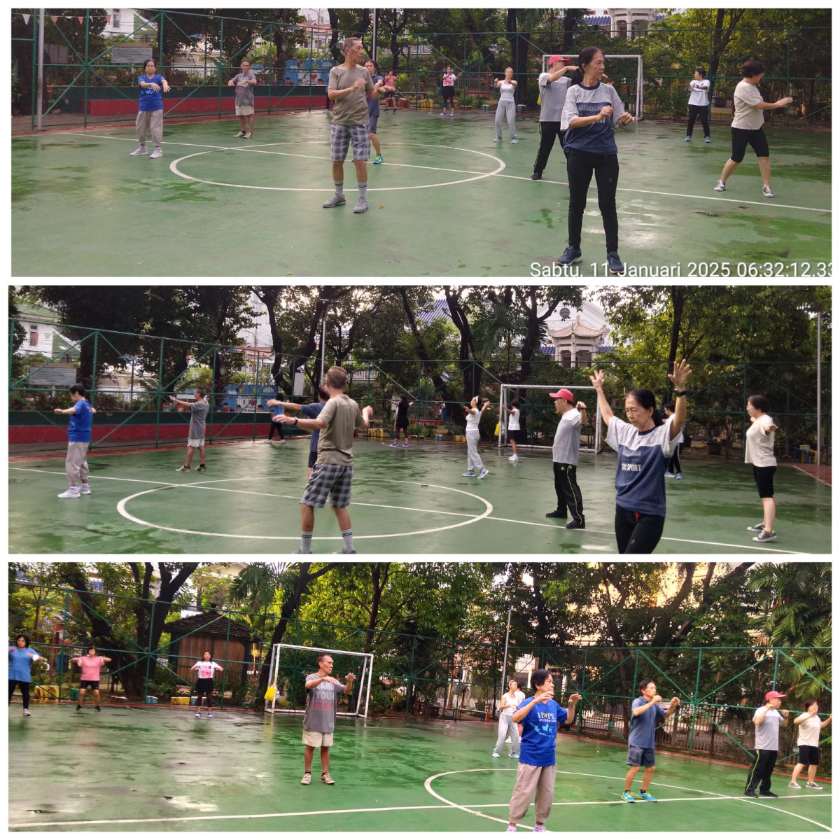 Senam Tera warga Kelurahan Cideng