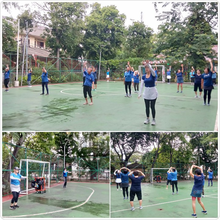 Senam Tera warga Kelurahan Cideng