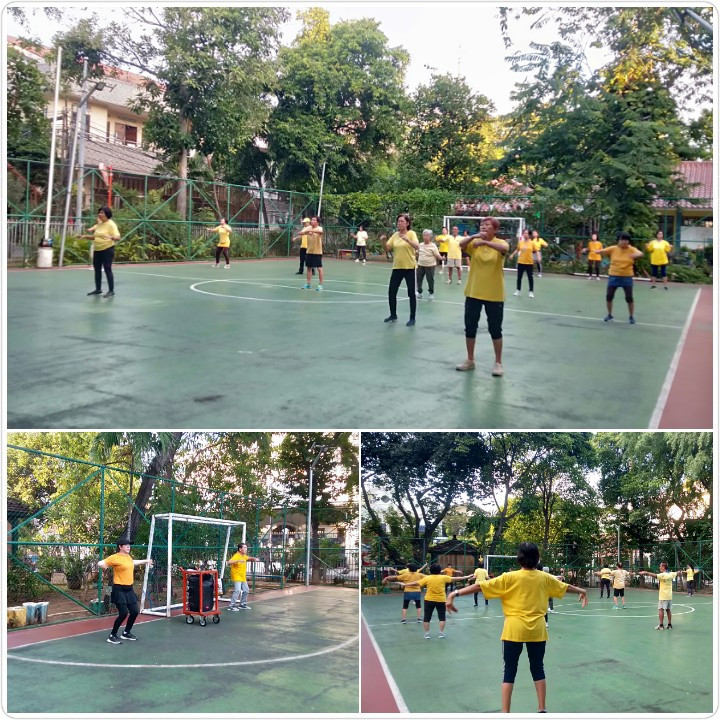 Senam Tera warga Kelurahan Cideng