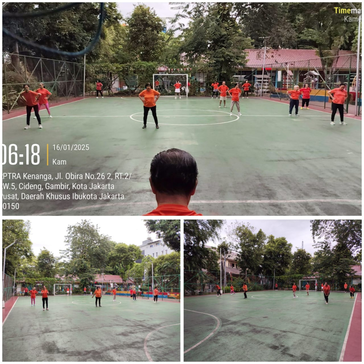 Senam Tera warga Kelurahan Cideng