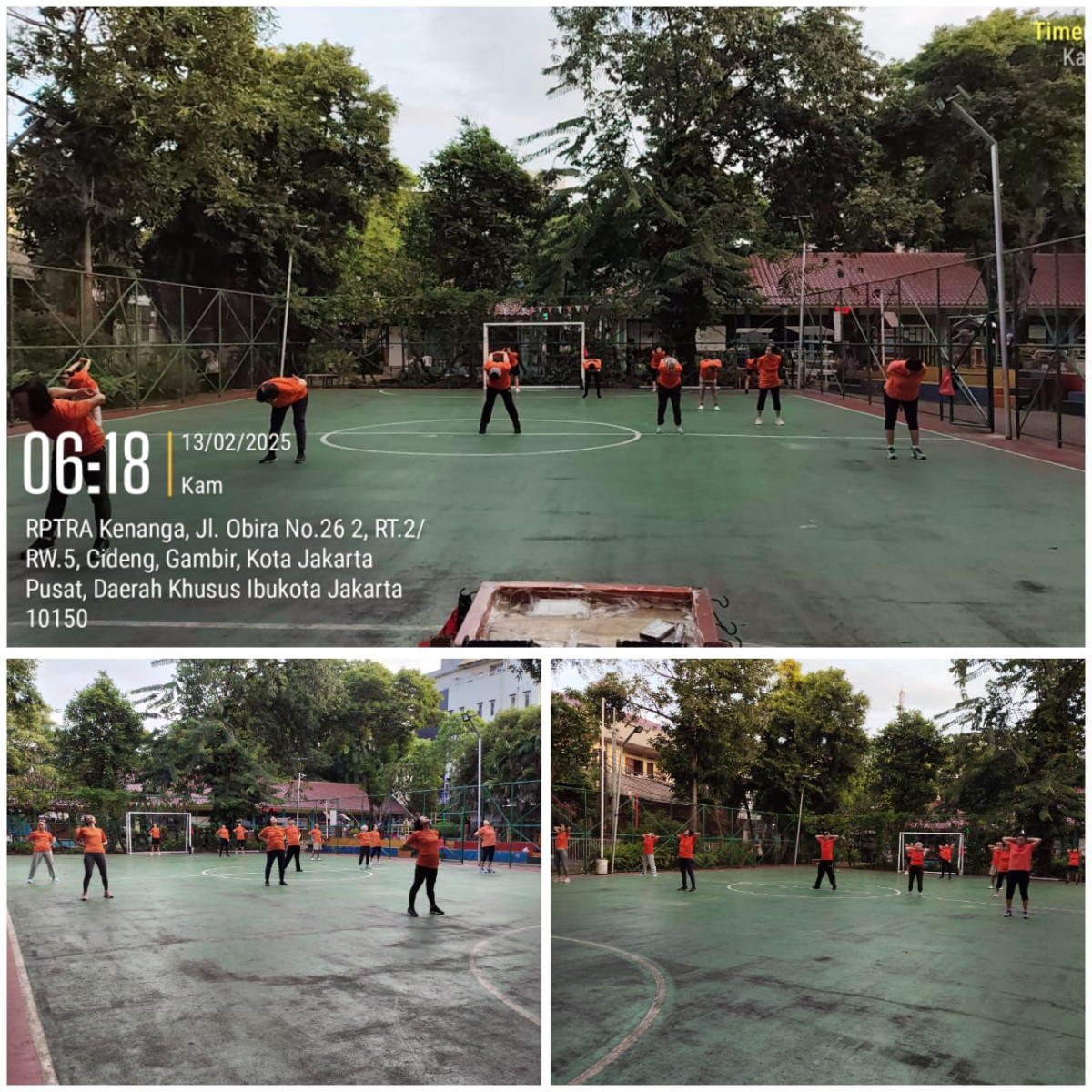 Senam Tera warga Kelurahan Cideng