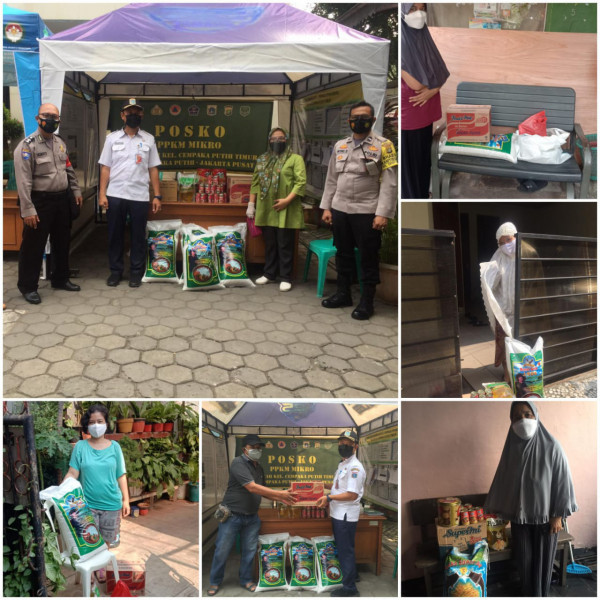 Penyerahan Natura untuk warga Yg Isolasi Mandiri Kel CPT