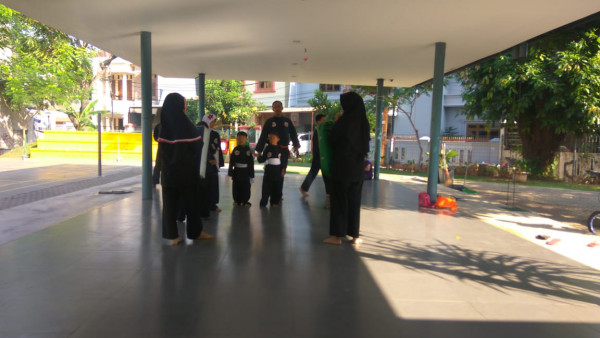 Latihan Pencak Silat dar Sudin PORA