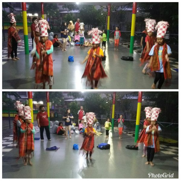Latihan tari tradisional dari swadaya warga