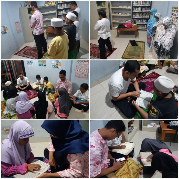 Sholat maghrib berjamaah dan mengaji