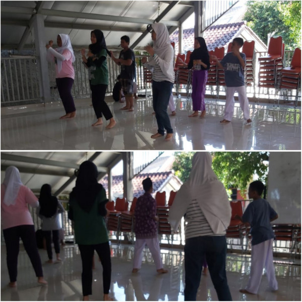 Latihan senam SMP N 47
