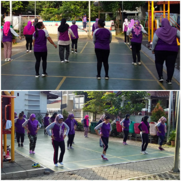 Kegiatan senam warga