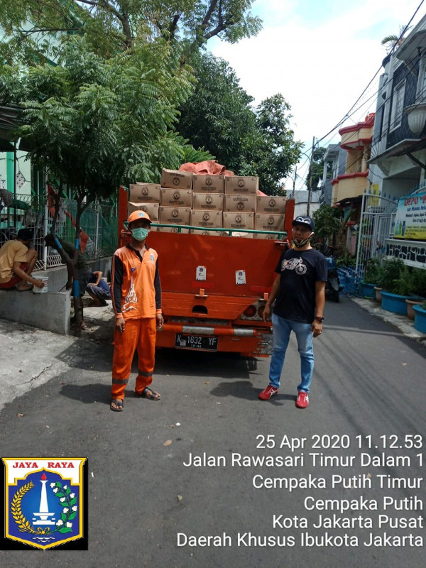 Penerimaan BANSOS dari PEMDA DKI Jakarta untuk wilayah RW02 Kel CPT