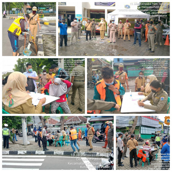 egiatan Operasi Yustisi dan Grebek masker 