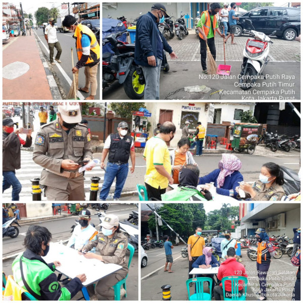 Kegiatan operasi Yustisi dan gerakan 3 M diwilayah RW 03 Kel CPT