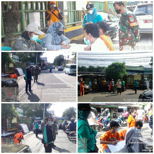  Kegiatan operasi yustisi dan gerebek masker di wilayah RW 02 Kel CPT