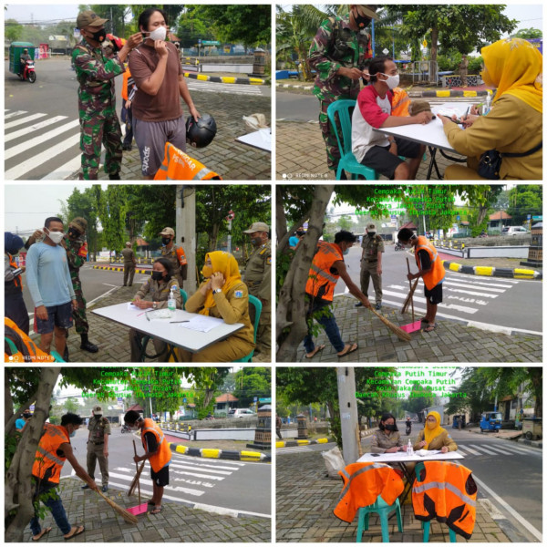 Kegiatan Grebek masker diwilayah RW 01 Kel  CPT