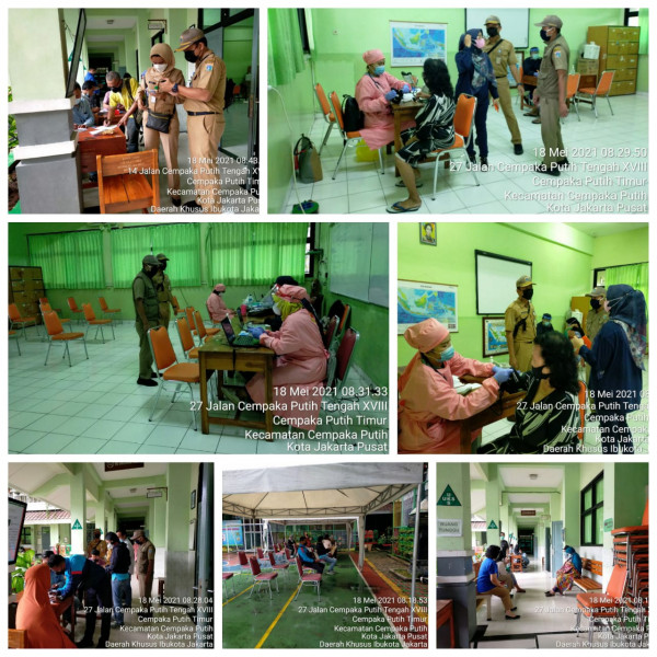  Kegiatan vaksinasi covid 19 untuk wilayah CPT tempat SMA 77