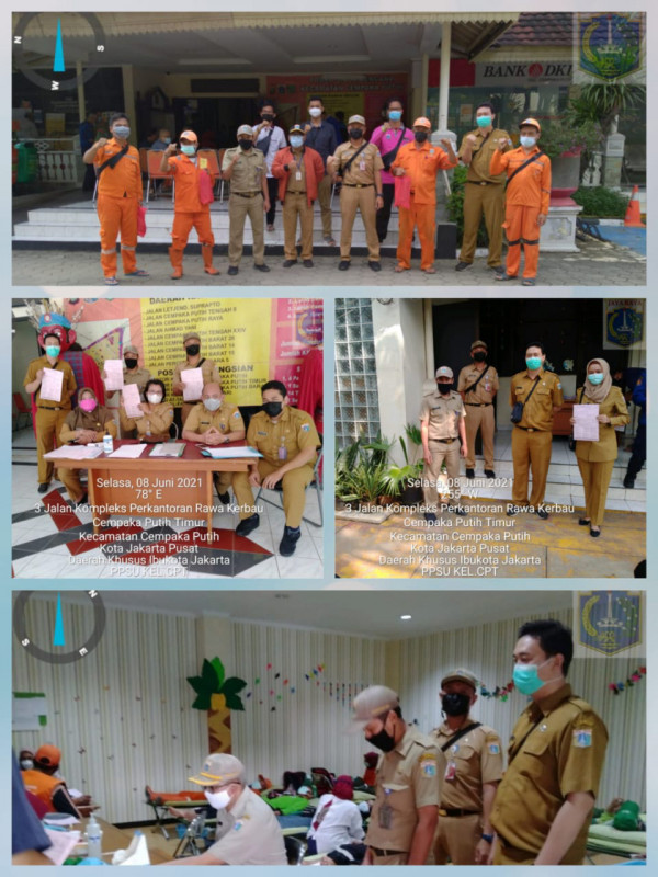  Kegiatan donor darah Tempat Kecamatan Cempaka Putih