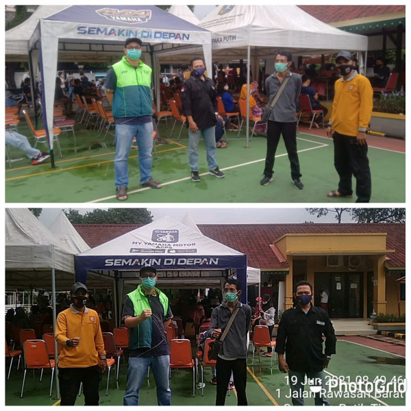  Kegiatan vaksinasi covid 19 untuk warga Kel CPT untuk USIA diatas 18 tahun tempat RPTRA Matahari