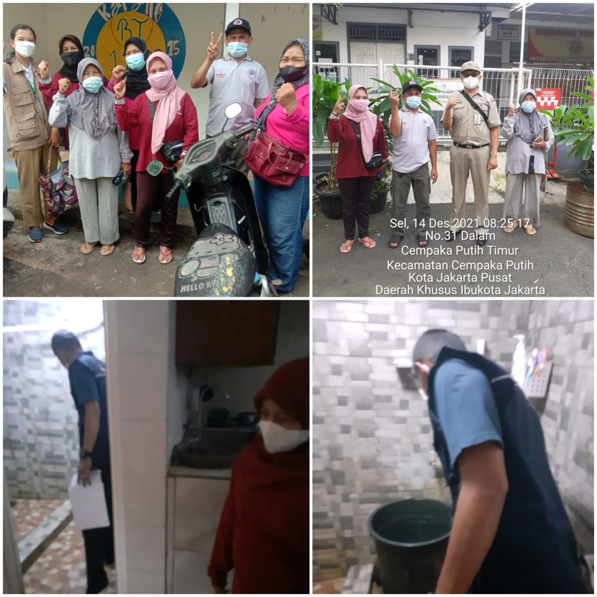 Kegiatan PSN RT 09 dan RT 011 RW 02 Kel CPT 14/12/2021
