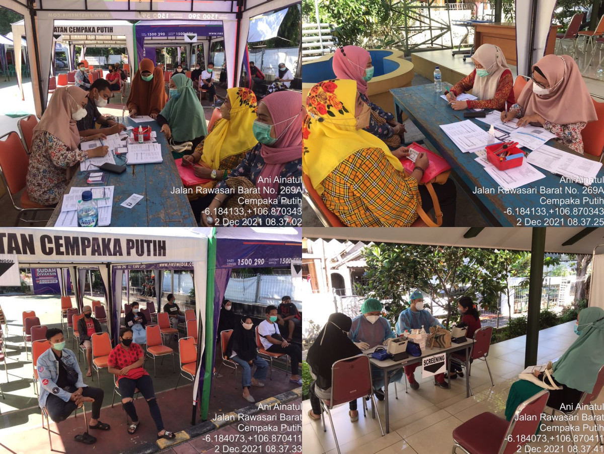 Kegiatan Vaksin di RPTRA Matahari