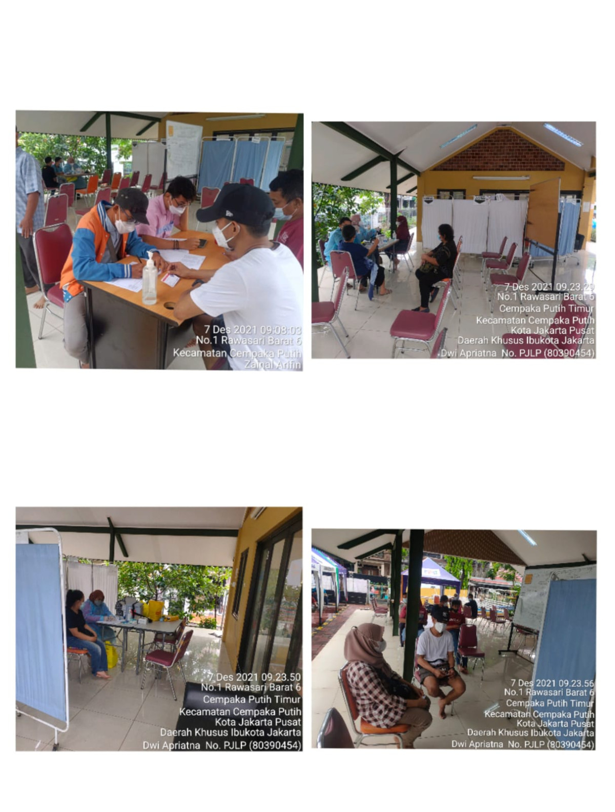 Kegiatan Vaksin di RPTRA Matahari