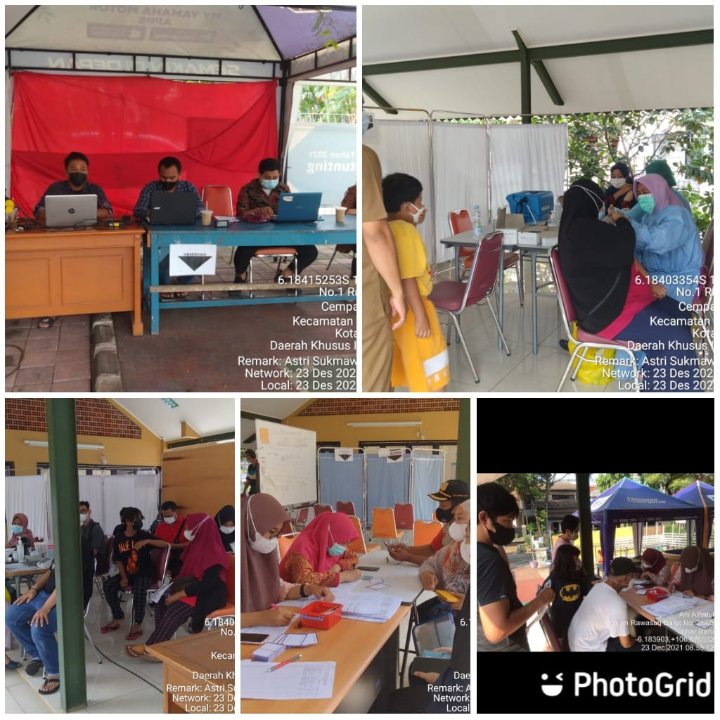 Kegiatan Vaksin di RPTRA Matahari