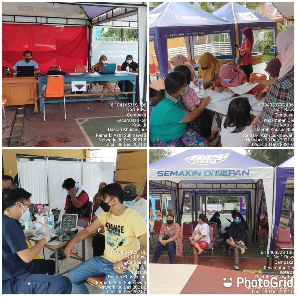 Kegiatan Vaksin di RPTRA Matahari