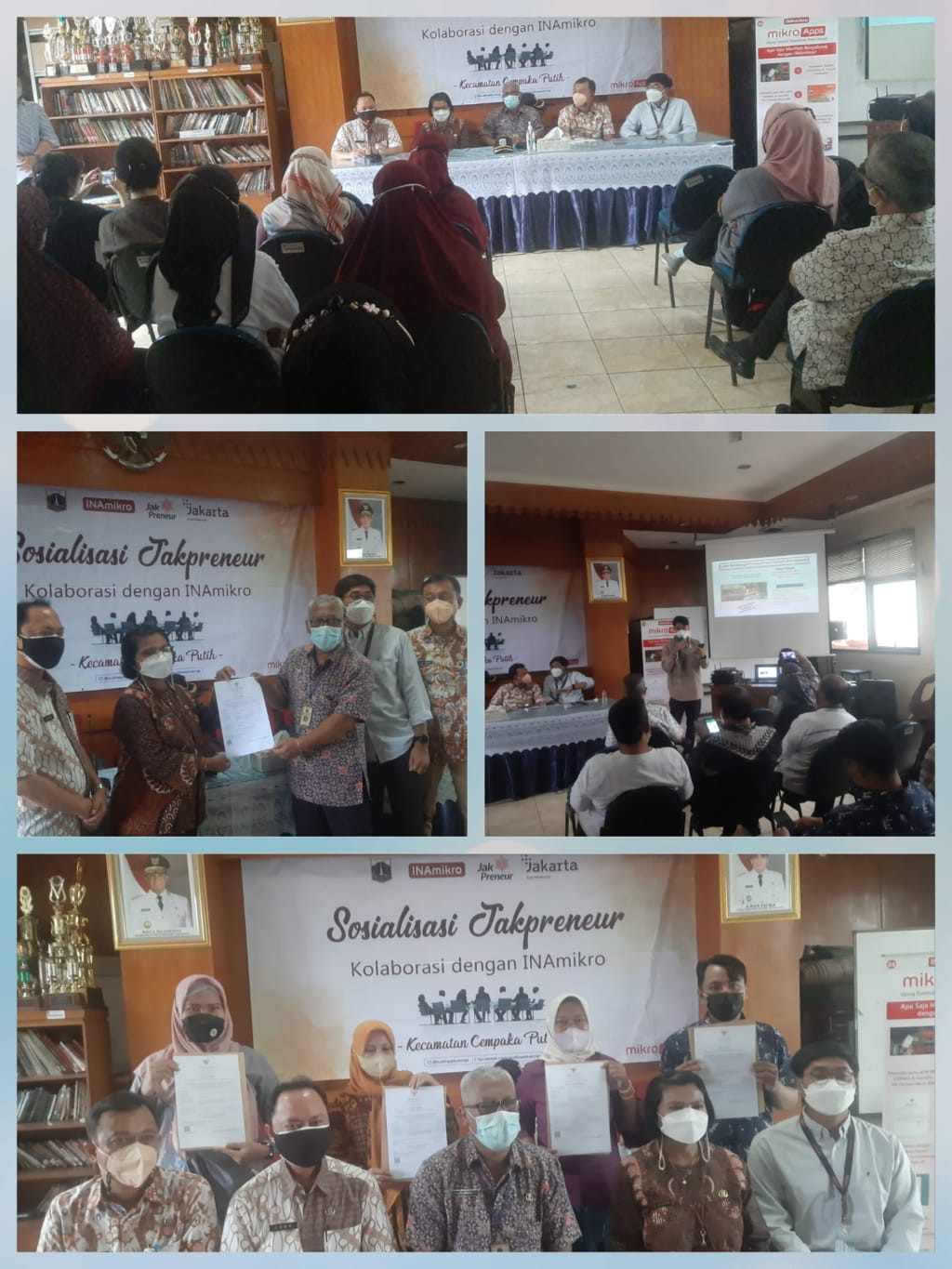 Sosialisasi jakpreneur kolaborasi dengan INA mikro