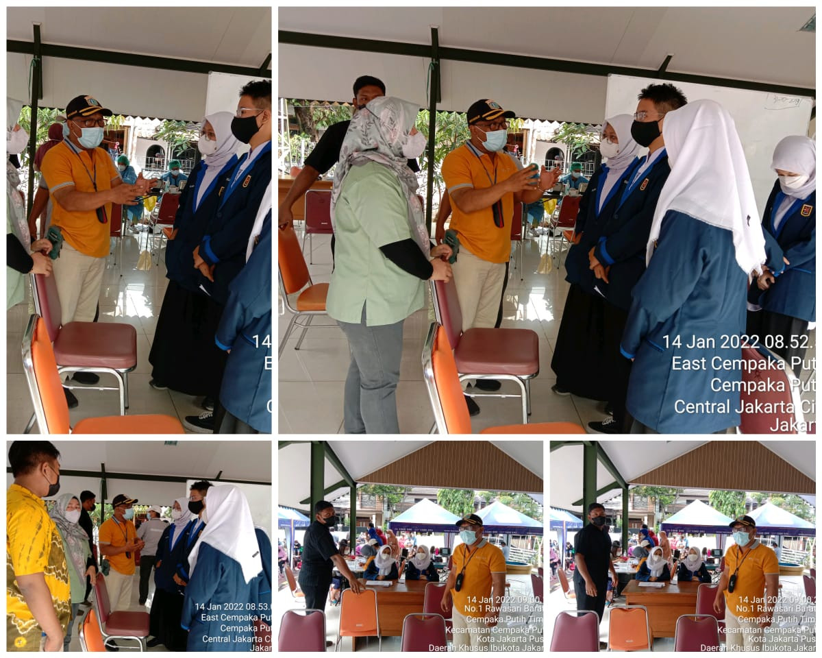 Kegiatan Vaksinasi Booster untuk warga Kel. Cempaka putih Timur