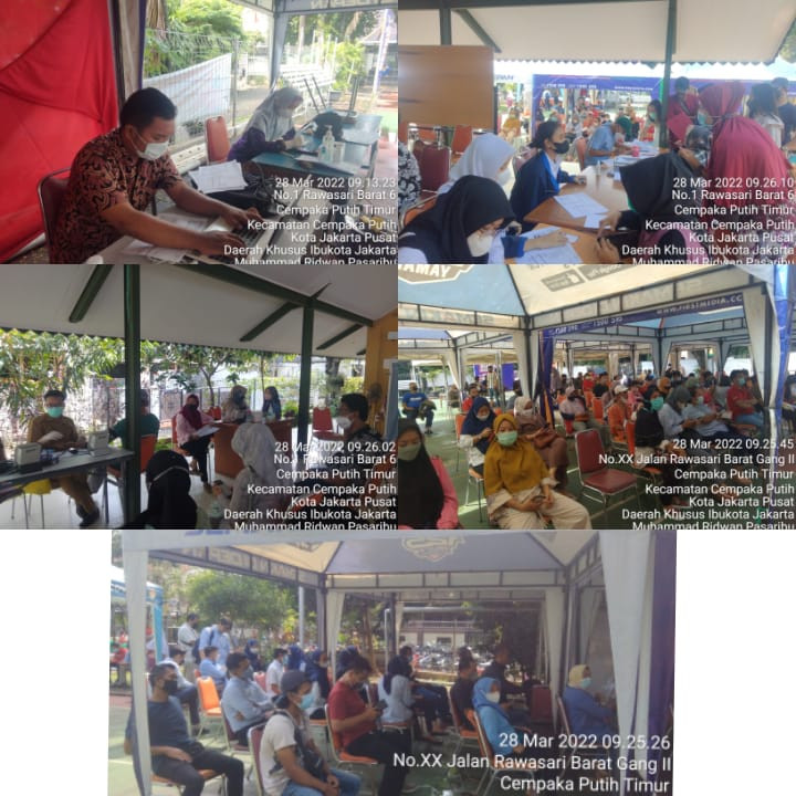 Kegiatan Vaksin di RPTRA Matahari