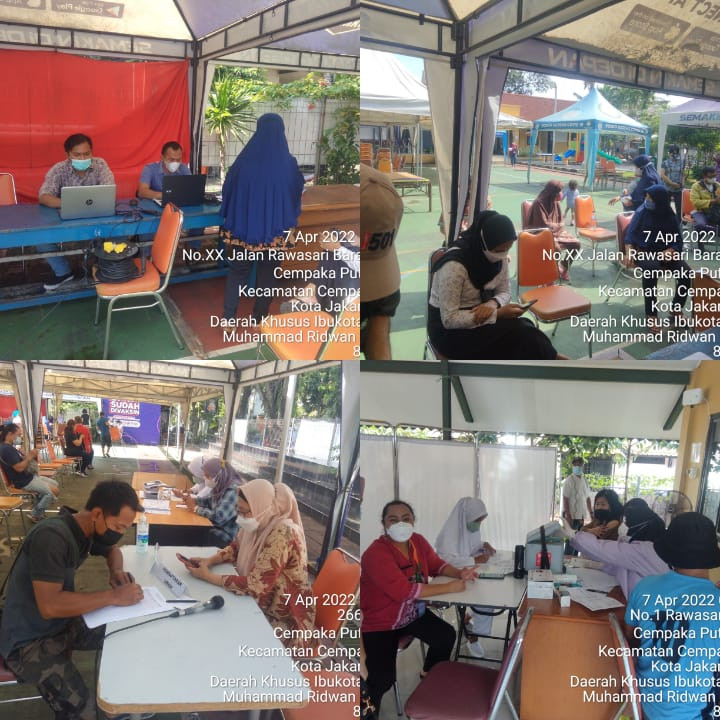 Kegiatan Vaksin di RPTRA Matahari