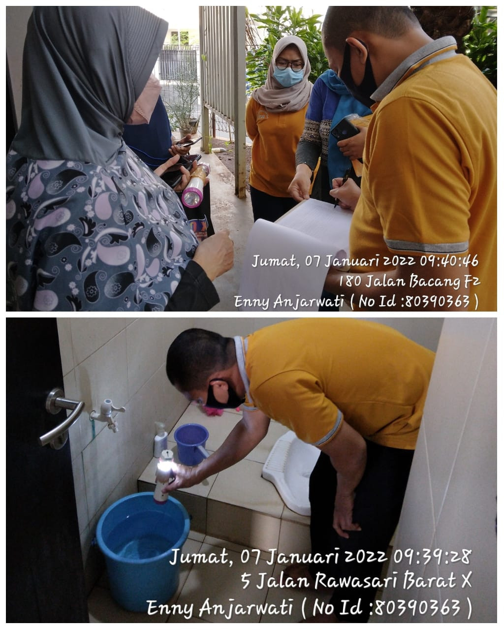 Kegiatan PSN bersama kader jumantik RW 01 Kel CPT