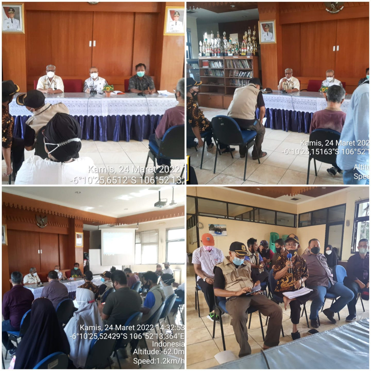 Musyawarah Kelurahan DTKS (Data Terpadu Kesejahteraan Sosial) Tahap I Tahun 2022 Kelurahan Cempaka Putih Timur. Kamis 24 Maret 2022